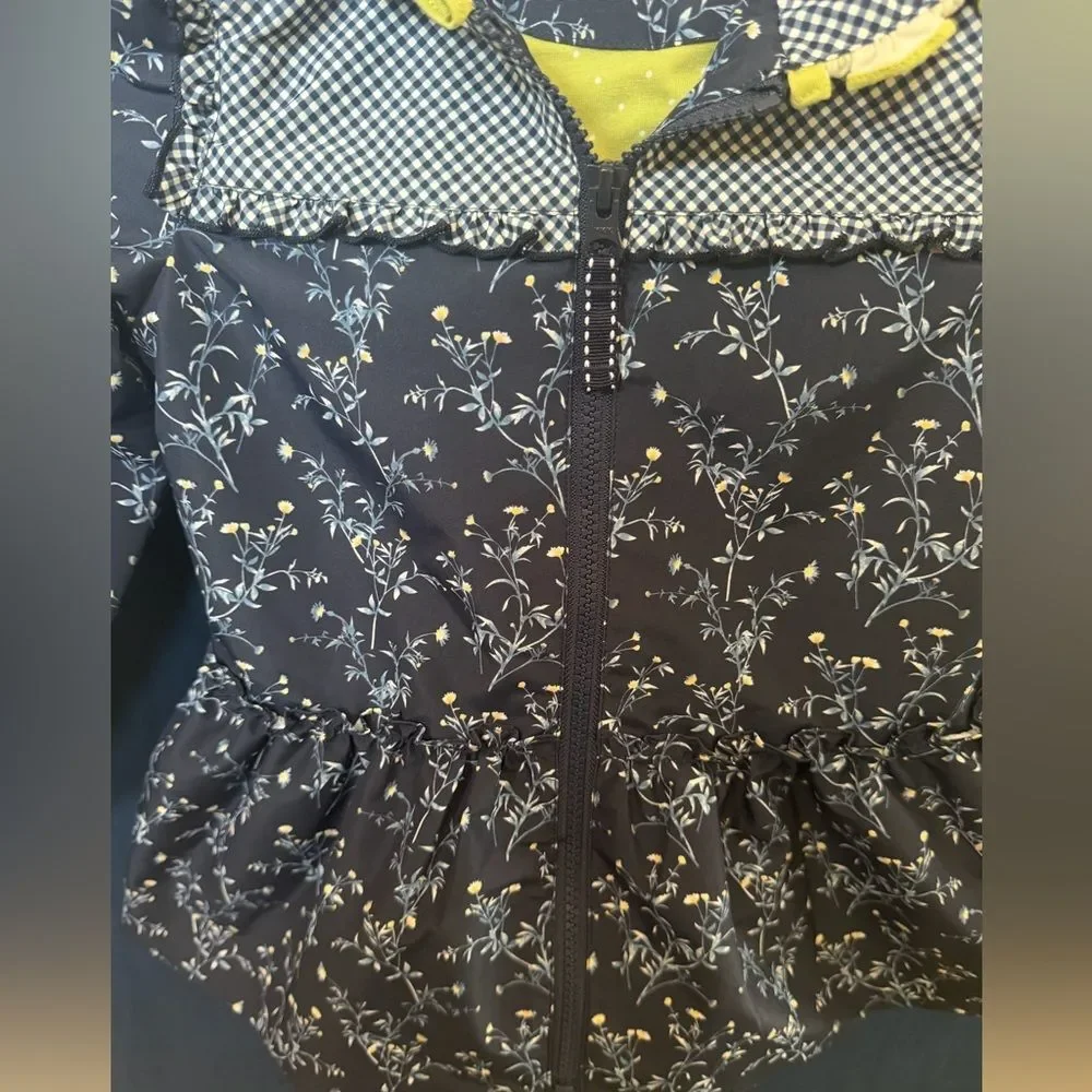 Matilda Jane girls Wildflower Bouquet light rain Jacket size 6